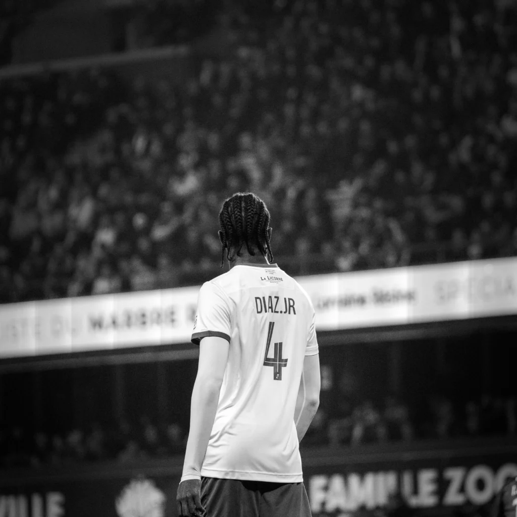 Portrait d’un joueur de football – communication sportive